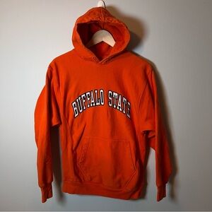 Buffalo State‎ Bengals Hoodie Men’s S Orange Heavyweight Sweatshirt Pullover